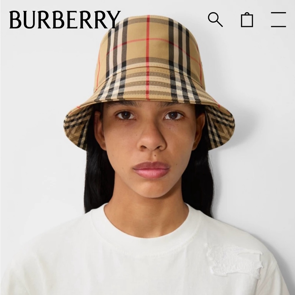 Burberry vintage check bucket hat - Picture 2 of 3